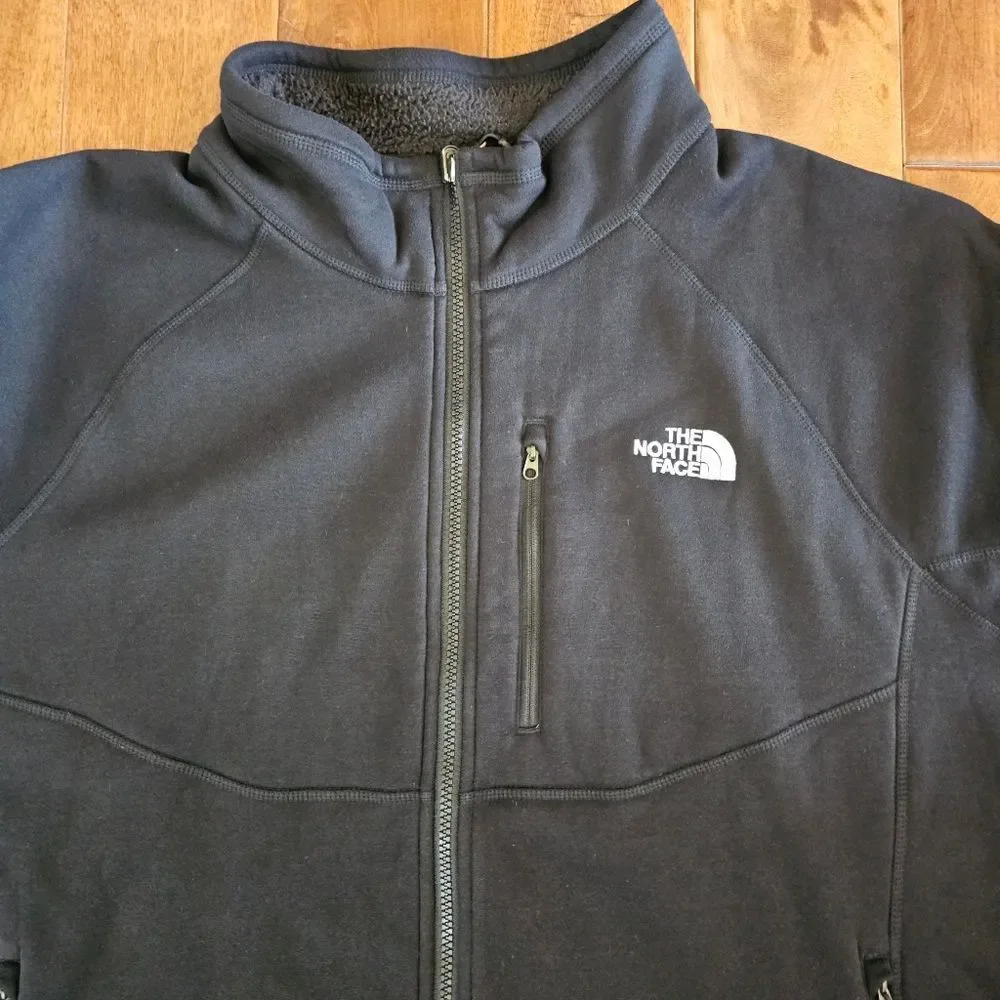 The North Face full zip sherpa lined jacket men's size XL